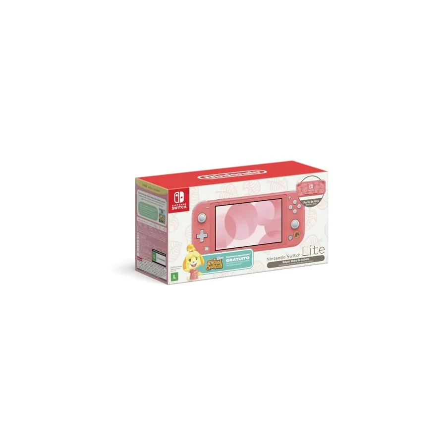 Switch Lite Coral vista frontal