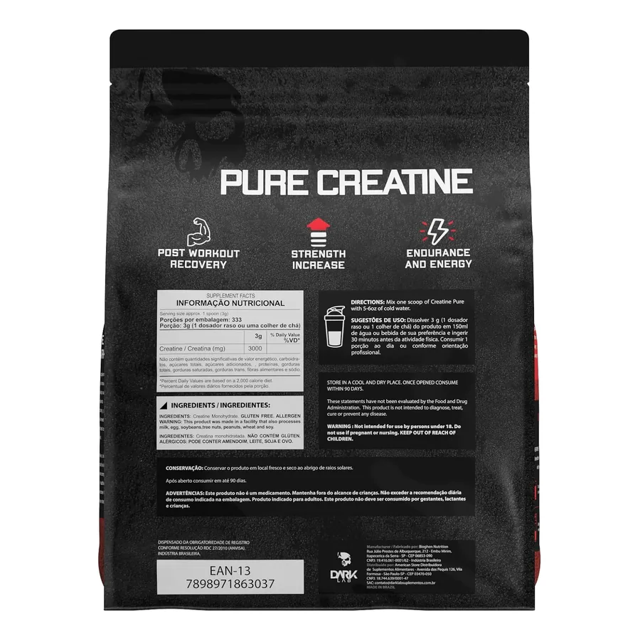 Creatina Dark Lab, imagem 4