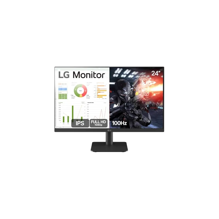 LG 24MS500 vista lateral