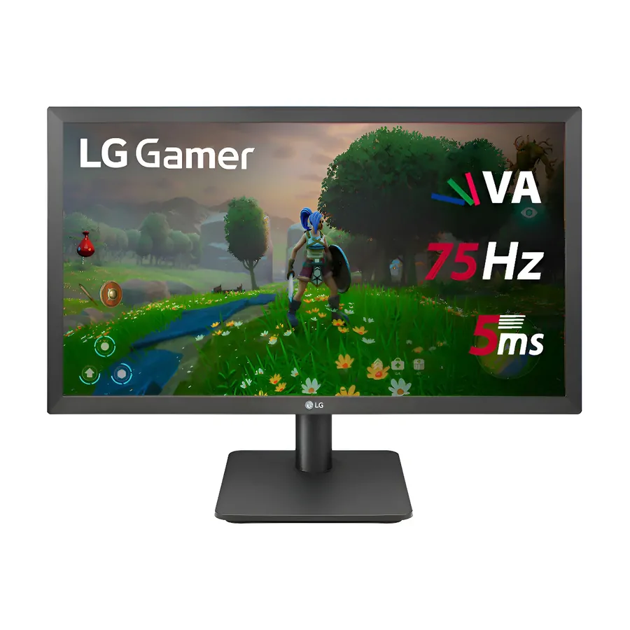 LG 22MP410-B traseira com portas