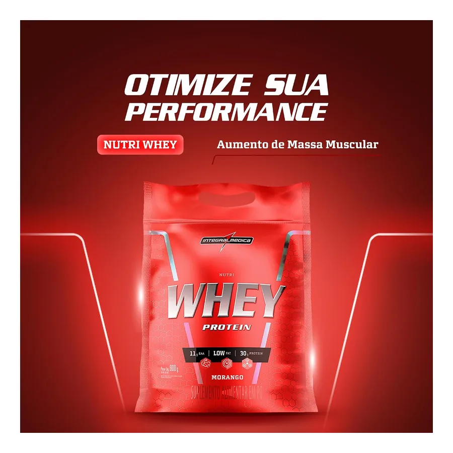 Rótulo Nutri Whey Morango