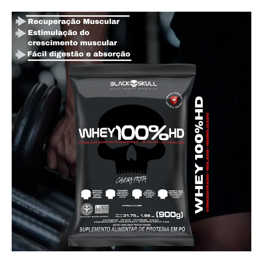 Whey Protein Black Skull 100% HD, imagem 4